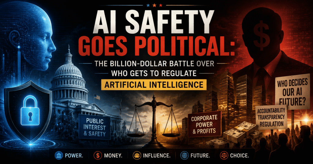 AI Safety Goes Political: The Billion-Dollar Battle Over Who Gets to Regulate Artificial Intelligence