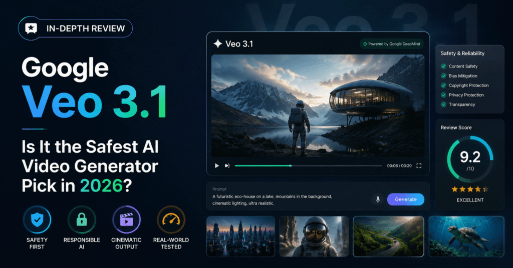 Google Veo 3.1 Review: Is It the Safest AI Video Generator Pick in 2026?